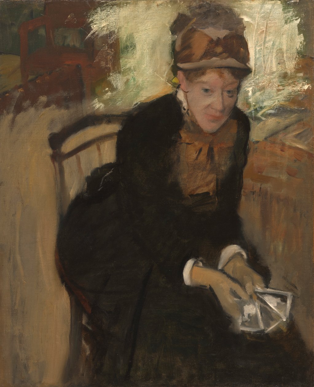 Mary Cassatt, ca. 1880-1884. av Edgar Degas