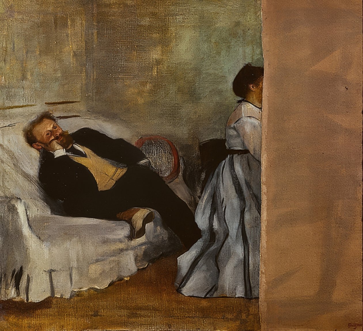 Herr og fru Edouard Manet. 1868-69 av Edgar Degas