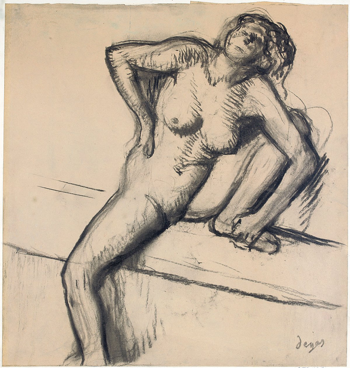 Nå, slutten av 1890-tallet av Edgar Degas