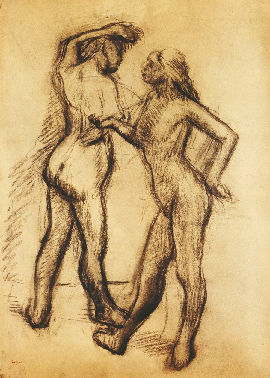 Nakenstudie av Edgar Degas