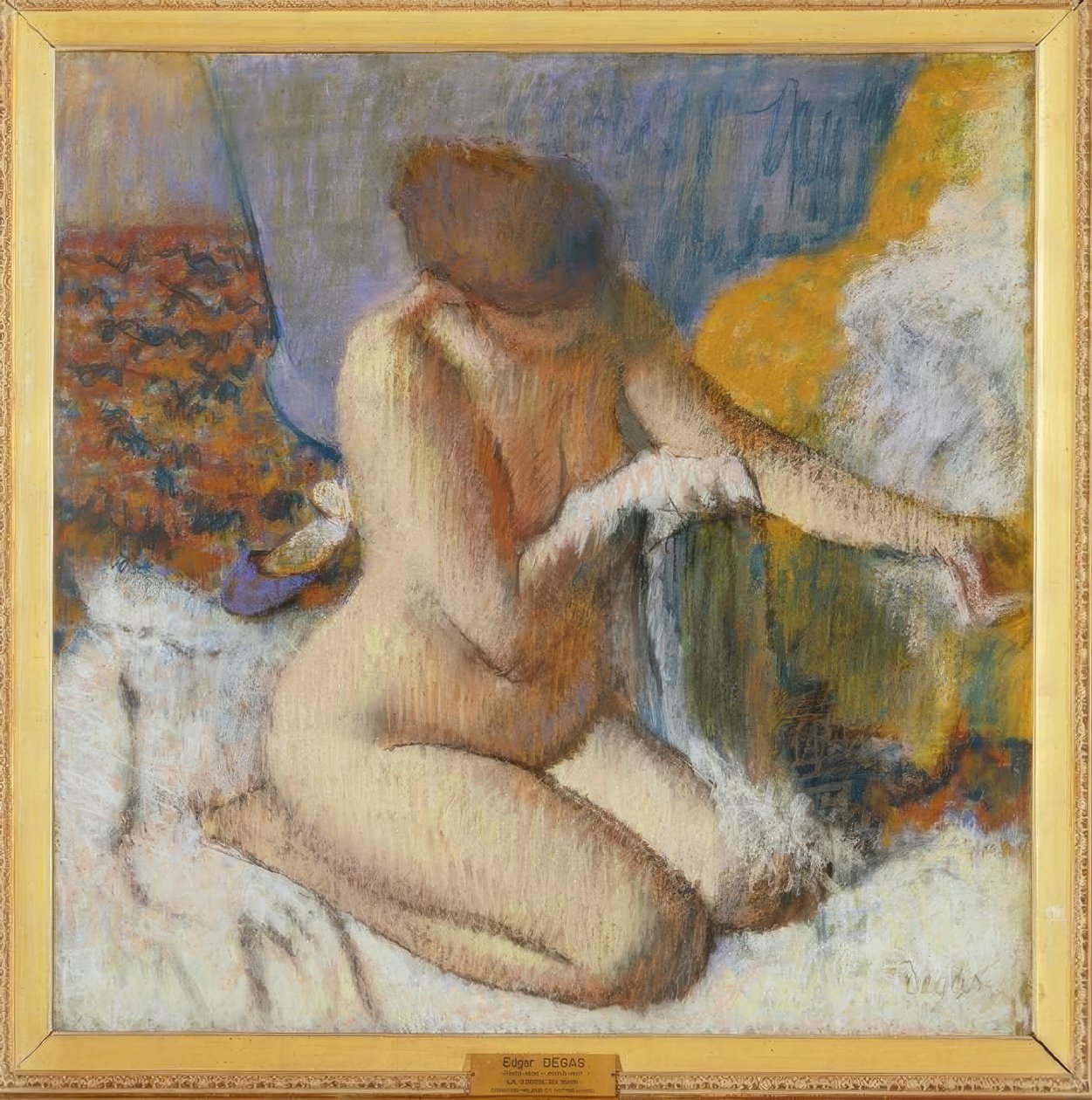Naken etter bad av Edgar Degas