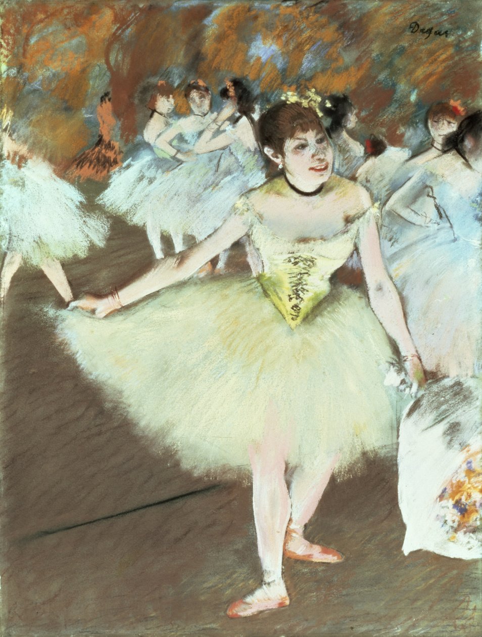 På scenen, 1879-81 av Edgar Degas