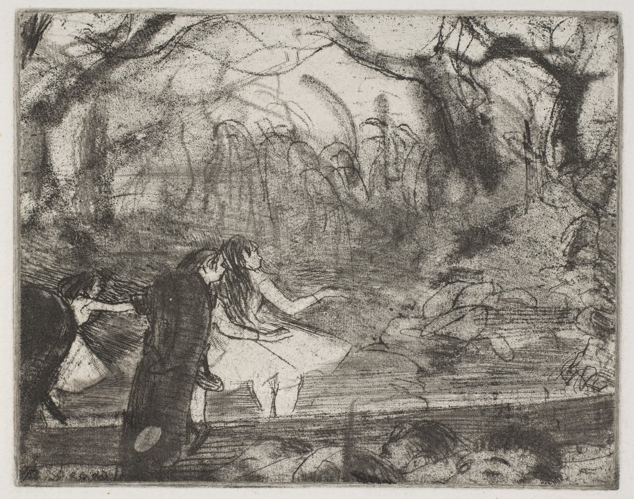På scenen III av Edgar Degas