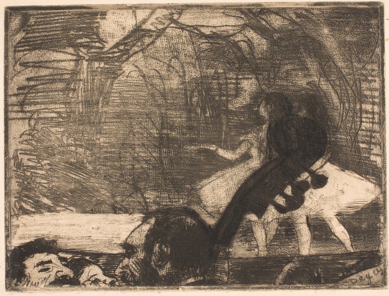 På scenen av Edgar Degas