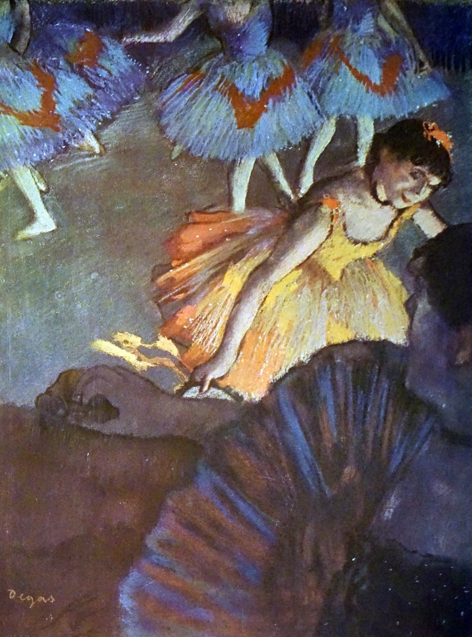 Maleri med tittelen A Ballet Seen from an Opera Box av Edgar Degas av Edgar Degas