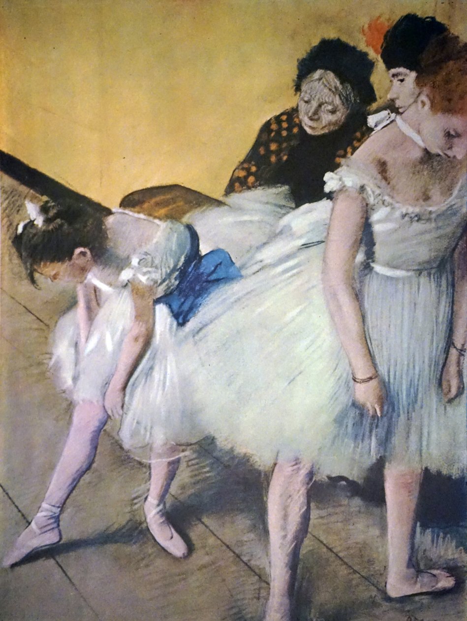 Maleri med tittelen The Dancing Class av Edgar Degas av Edgar Degas
