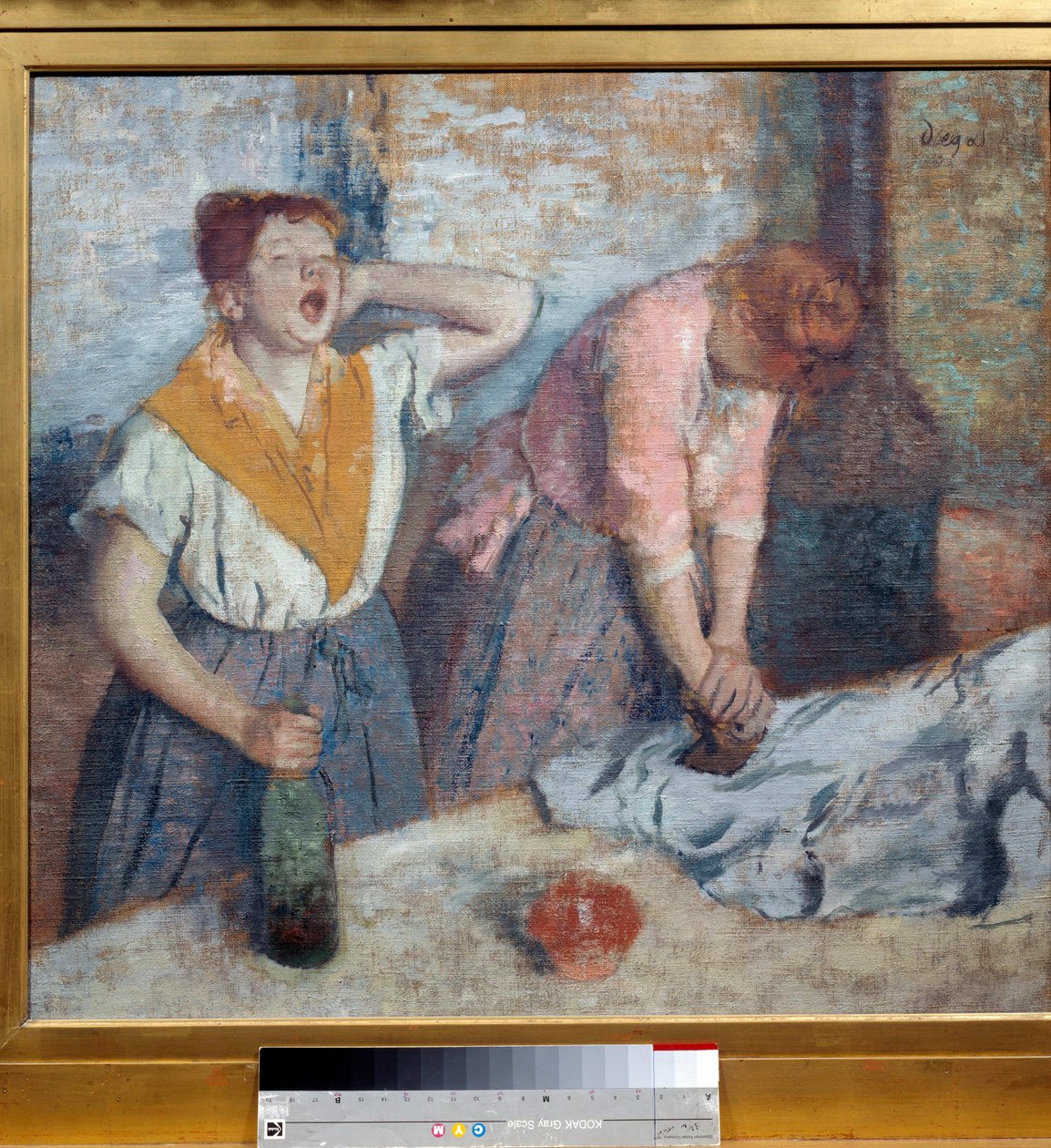 Malerier av Edgar Degas (1834-1917). 1884/86. Sol. 0,76 x 0,81 m. Paris, Musee d