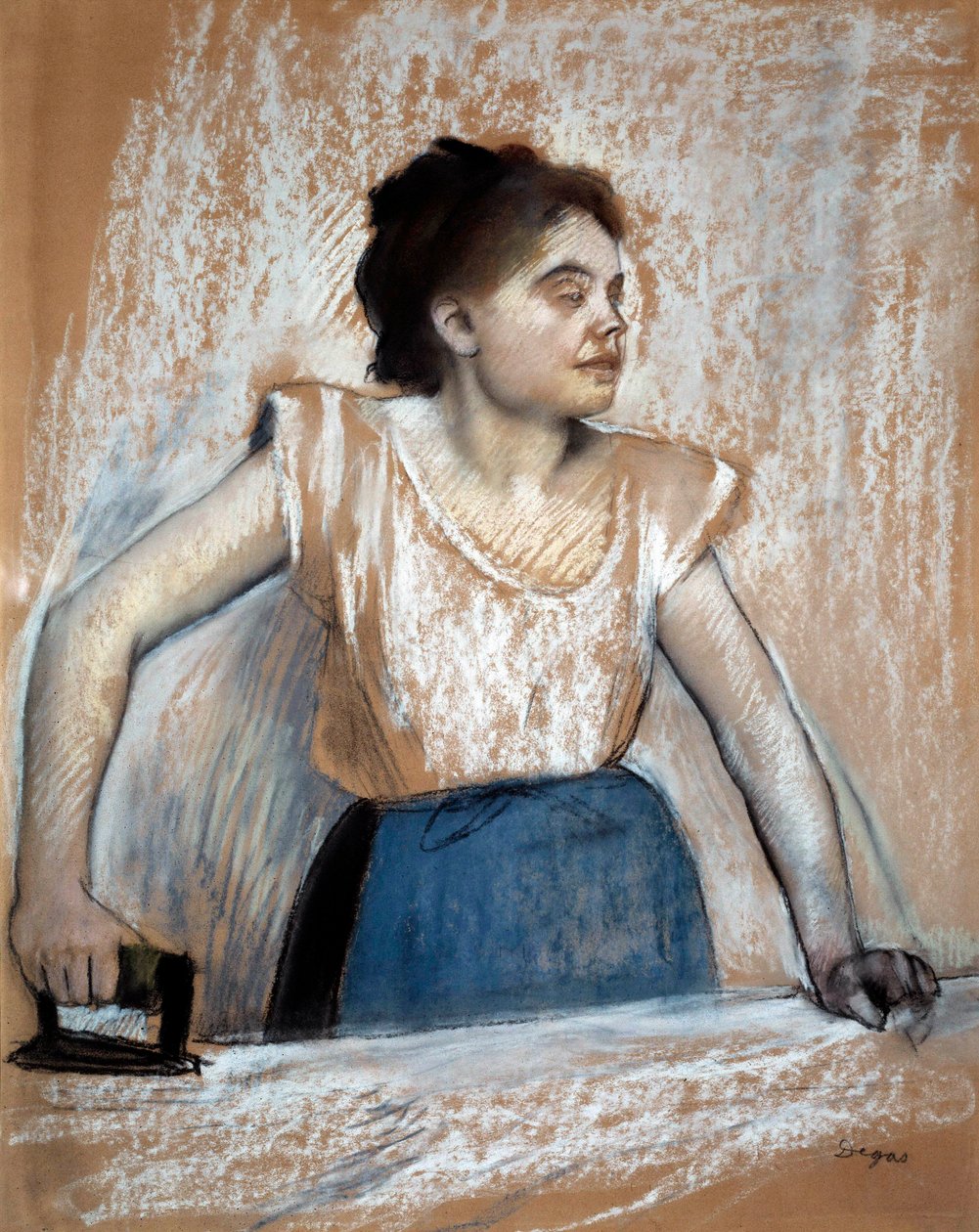 Pastellmaleri av Edgar Degas (1834-1917). 1869 søn. 0,74 x 0,61 m Paris, musee d