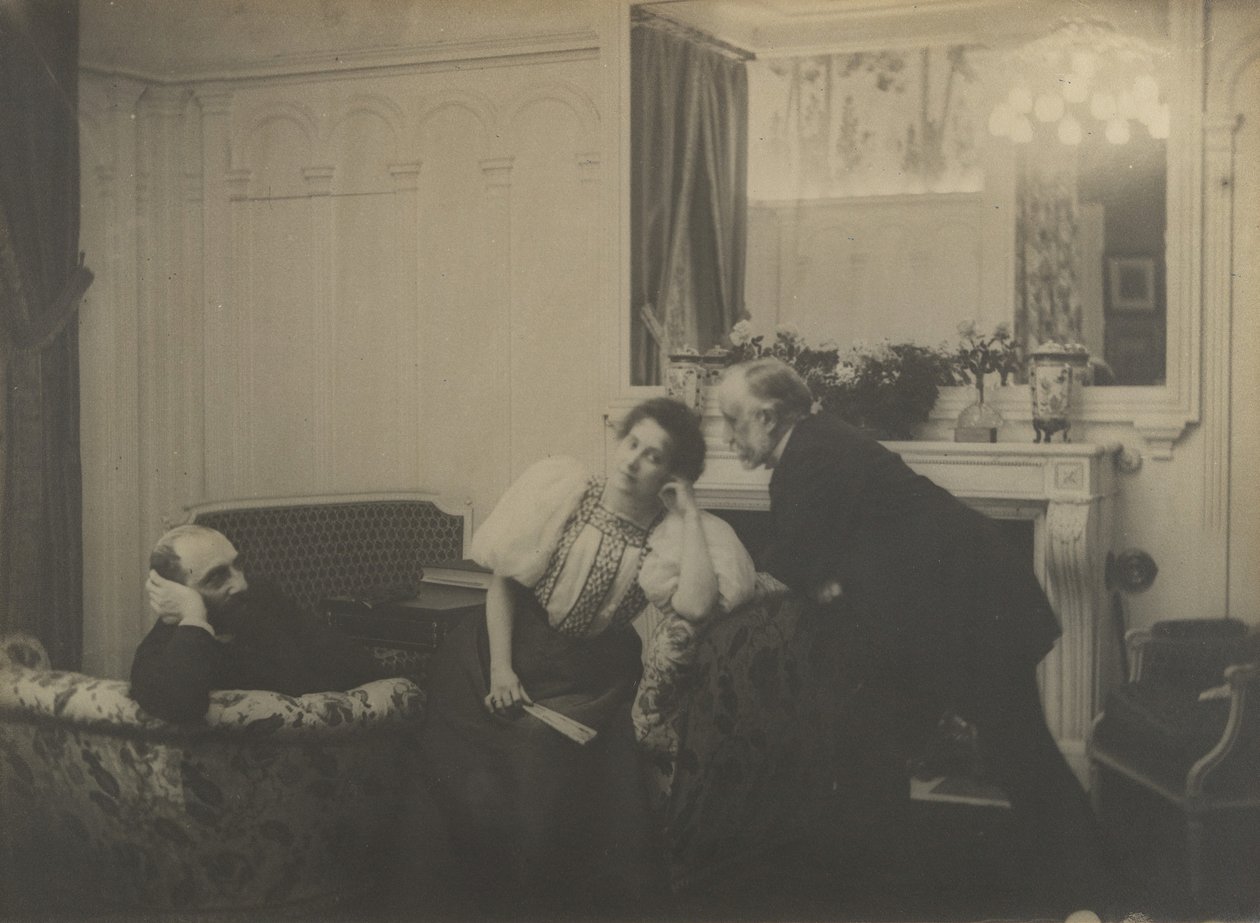 Paul Poujaud, Mme. Arthur Fontaine og Degas, 1895. av Edgar Degas