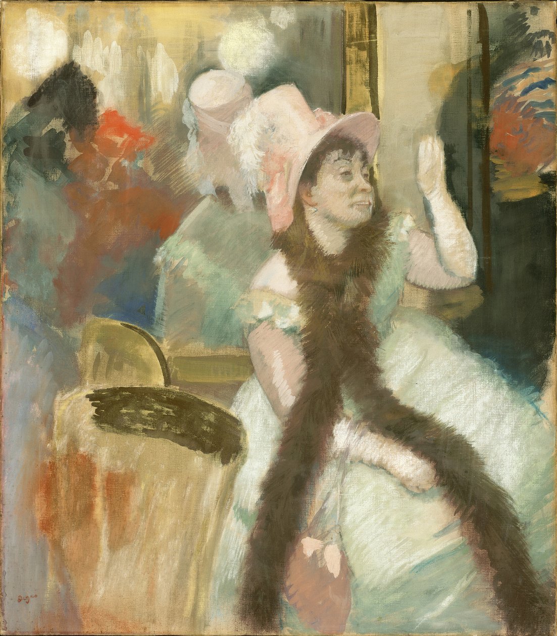 Portrett etter en kostymeball Portrett av Madame Dietz-Monnin, 1879. av Edgar Degas