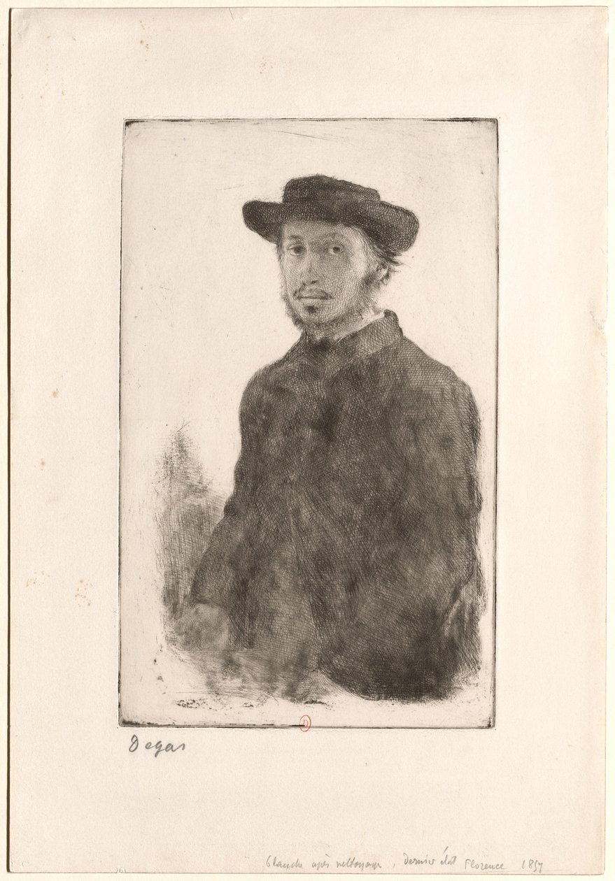 [Portrett av Degas] av Edgar Degas