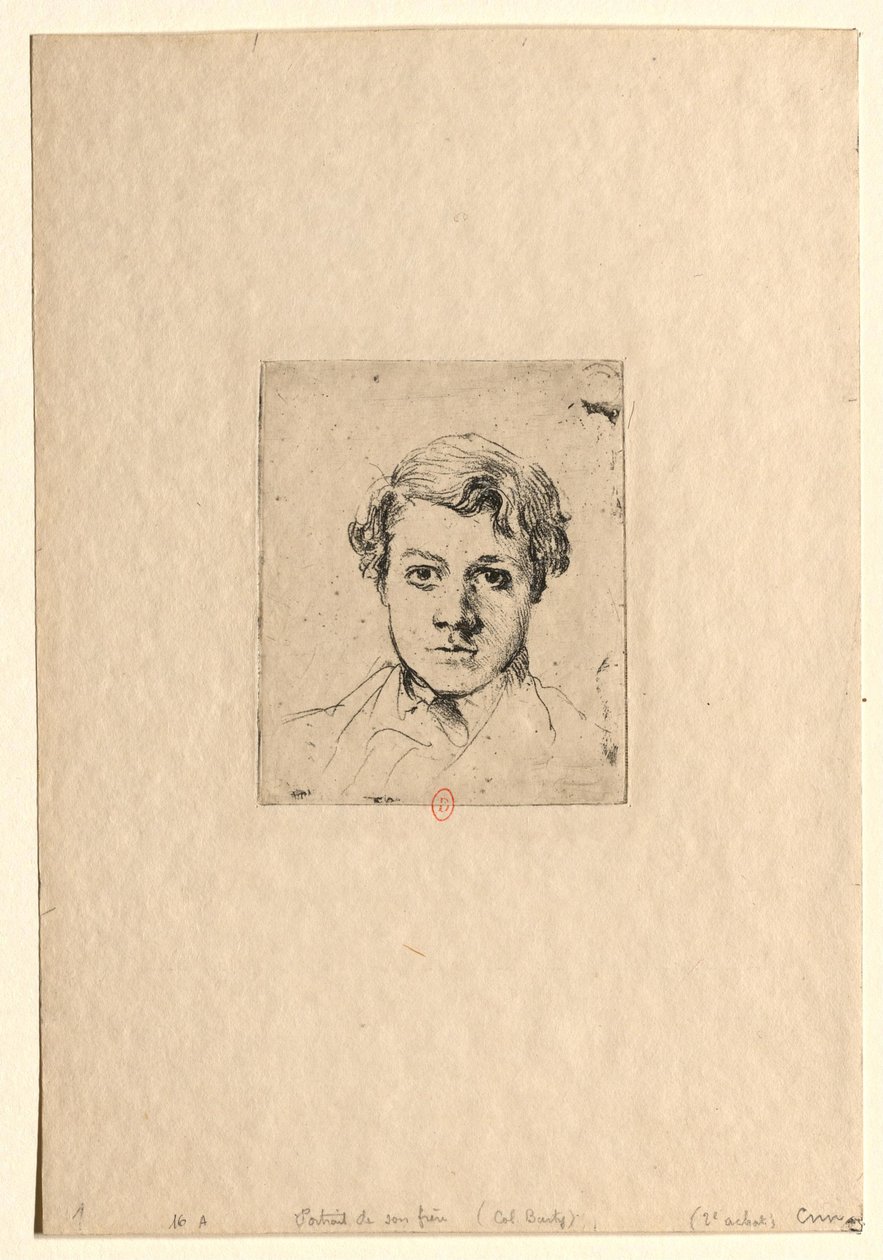 Portrett av kunstnerens bror (René Degas) av Edgar Degas