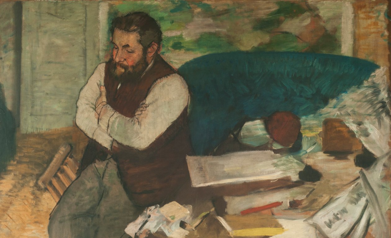 Portrett av Diego Martelli av Edgar Degas
