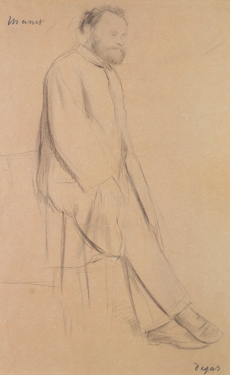 Portrett av Edouard Manet (1832-83) av Edgar Degas