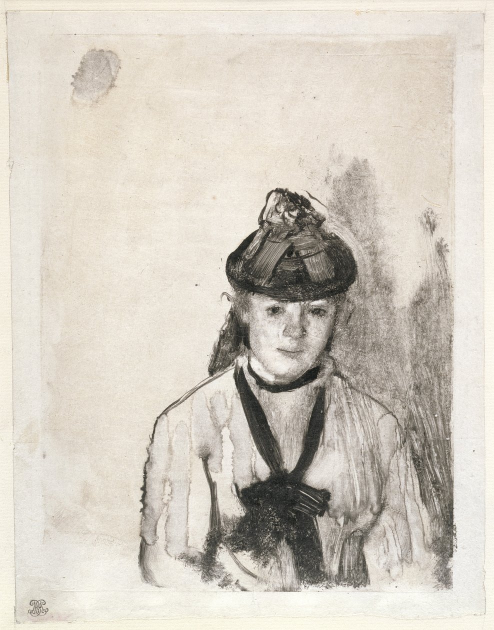 Portrett av Ellen Andrée, ca. 1876 av Edgar Degas