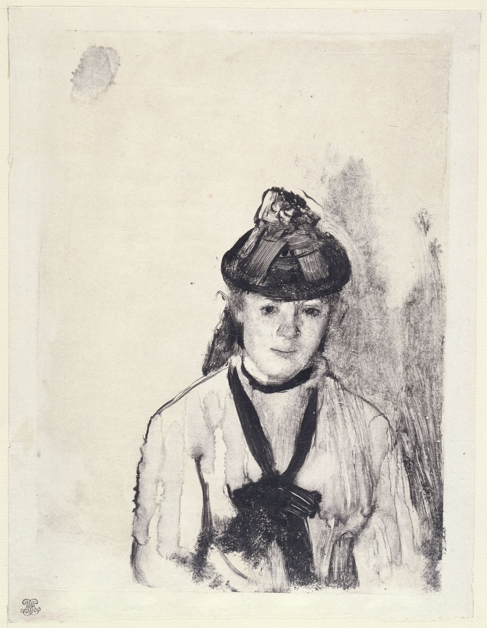 Portrett av Ellen Andrée av Edgar Degas