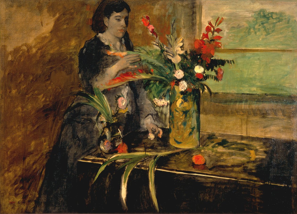 Portrett av Estelle Musson Degas, 1872 av Edgar Degas