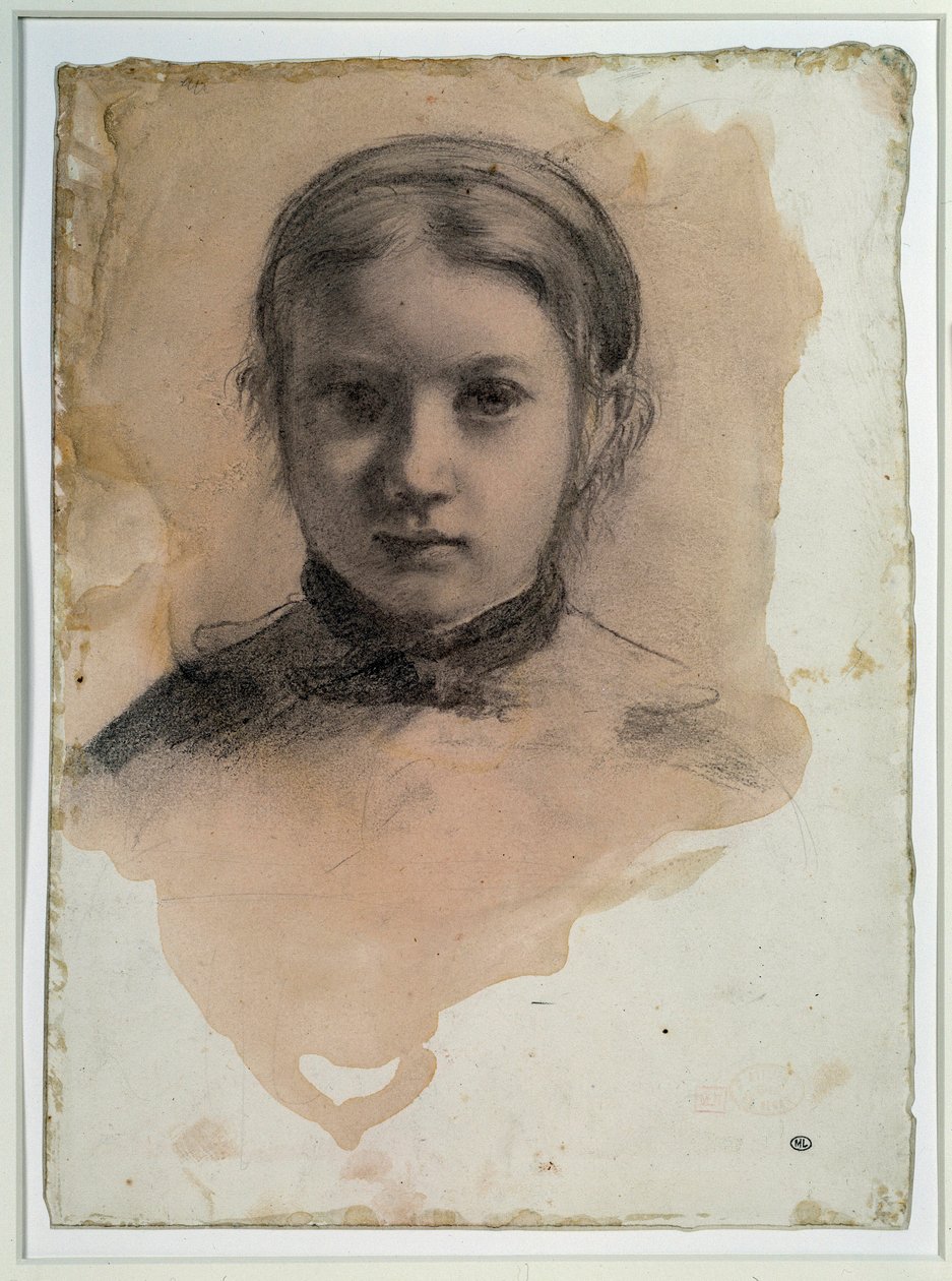 Portrett av Giovanna Bellelli Studie for "" Bellelli-familien" Tegning av Edgar Degas av Edgar Degas