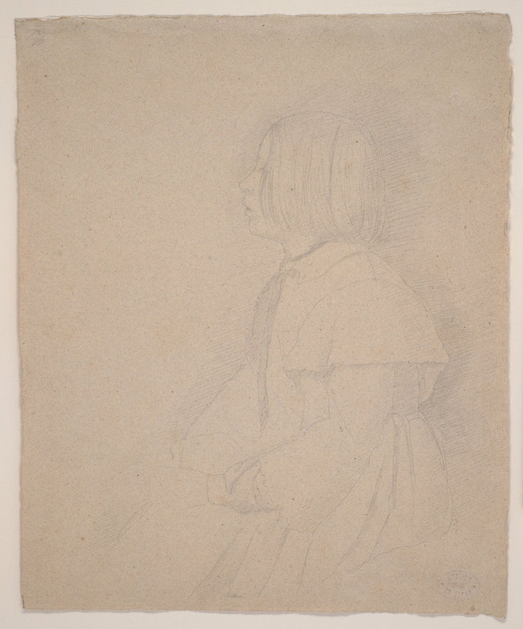 Portrett av Giulia Bellelli, 1858-9 (grafitt) av Edgar Degas