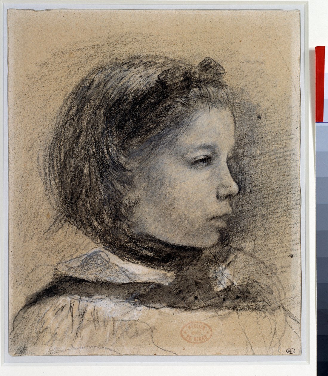 Portrett av Giulia Bellelli Studie for "" the Bellelli family"" Tegning av Edgar Degas (1834-1917) Rundt 1858-1859 Dim.0,23 x 0,19 m Paris. Museet Louvre av Edgar Degas