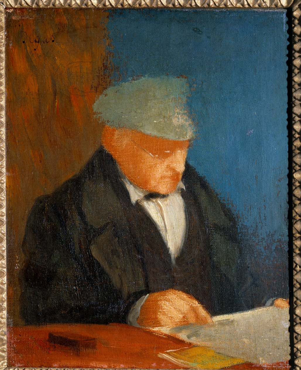 Portrett av Hilaire Degas (1770-1858) bestefar til kunstneren Maleri av Edgar Degas (1834-1917) 1800-tallets søn. 0,25x0,25 m Paris, musee d