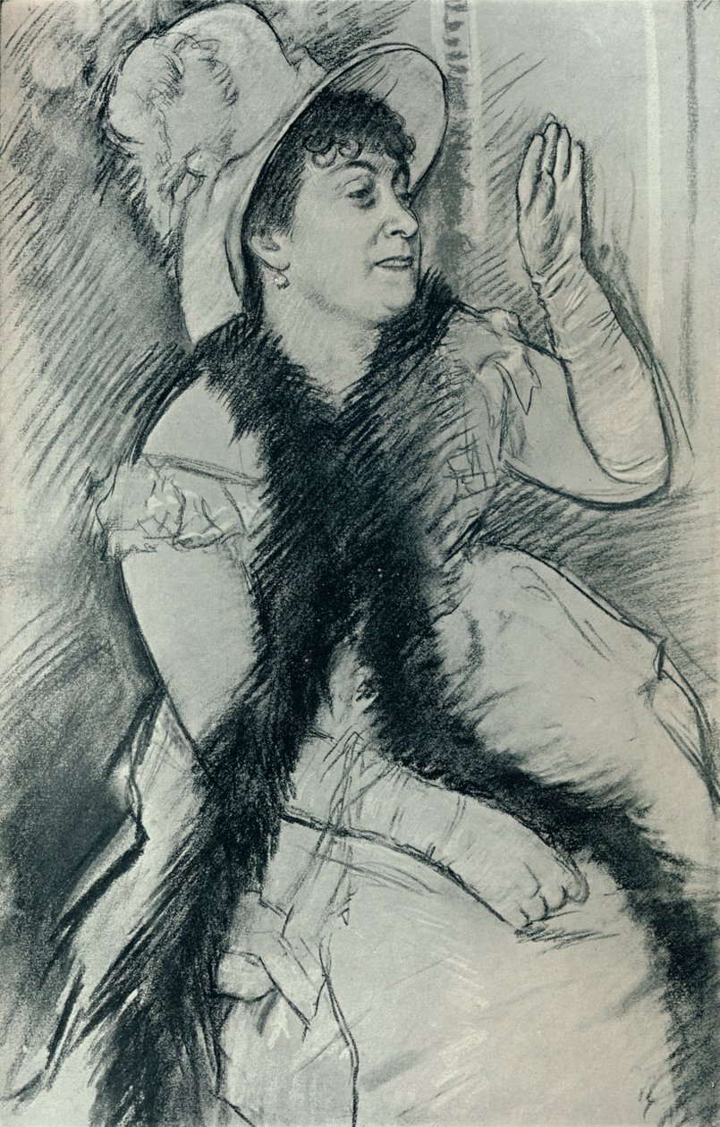 Portrett av Madame X, c1800-tallet av Edgar Degas