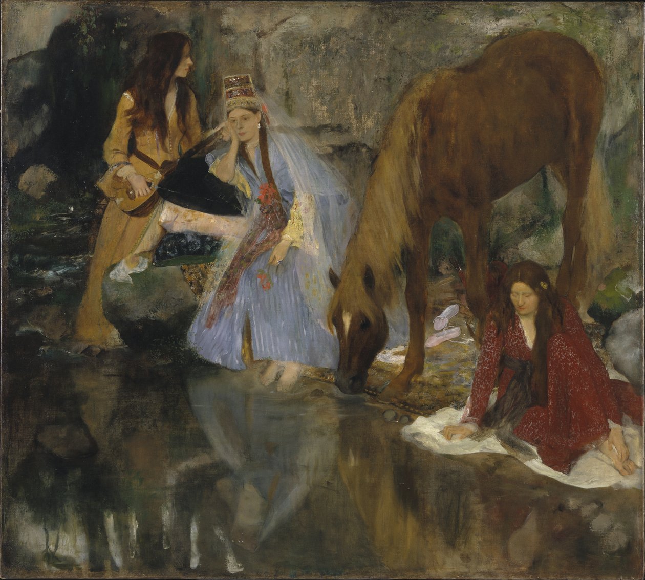 Portrett av Mlle Fiocre i balletten "La Source", ca. 1867-68 (olje på lerret) av Edgar Degas