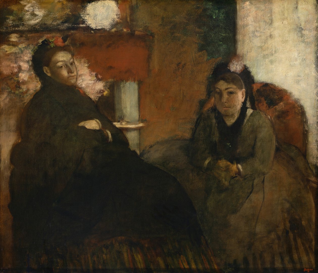 Portrett av Mme. Lisle og fru Loubens, 186670. av Edgar Degas