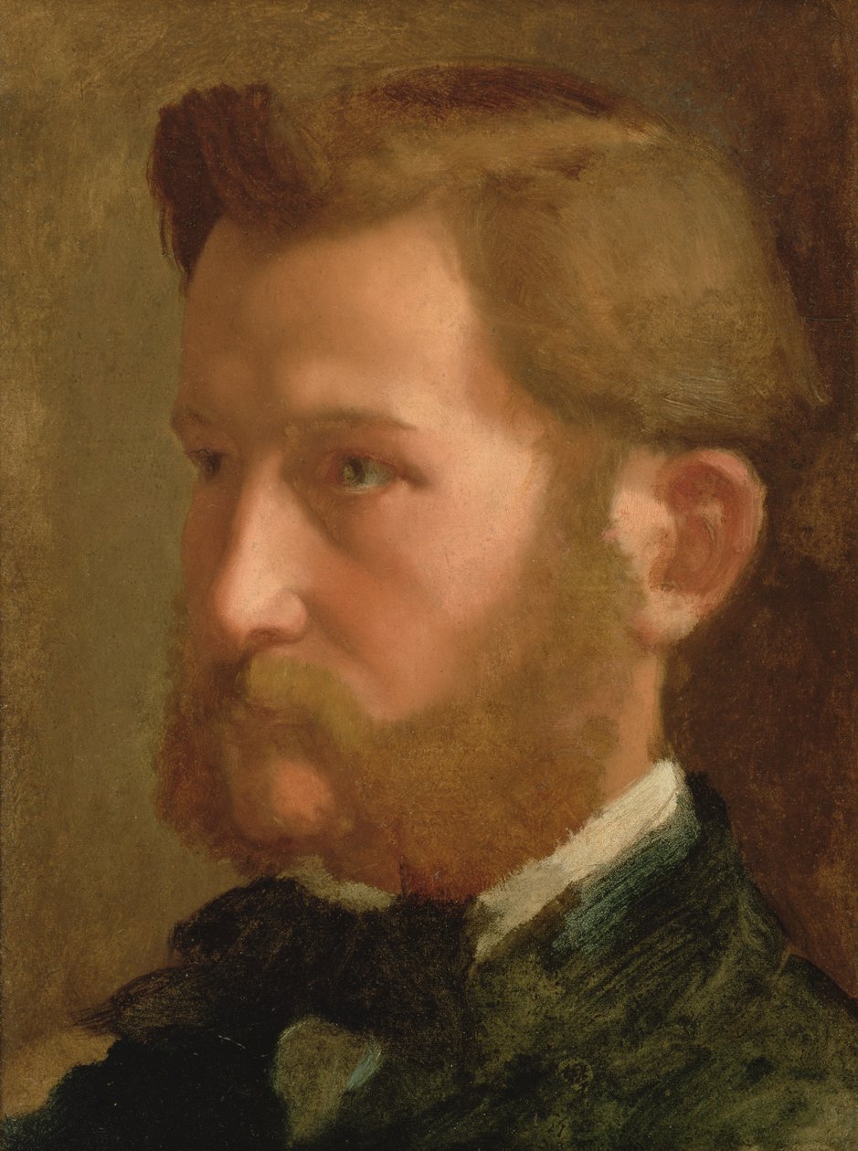 Portrett av Paul Valpincon, ca. 1868-72 (olje på papir lagt ned på lerret) av Edgar Degas