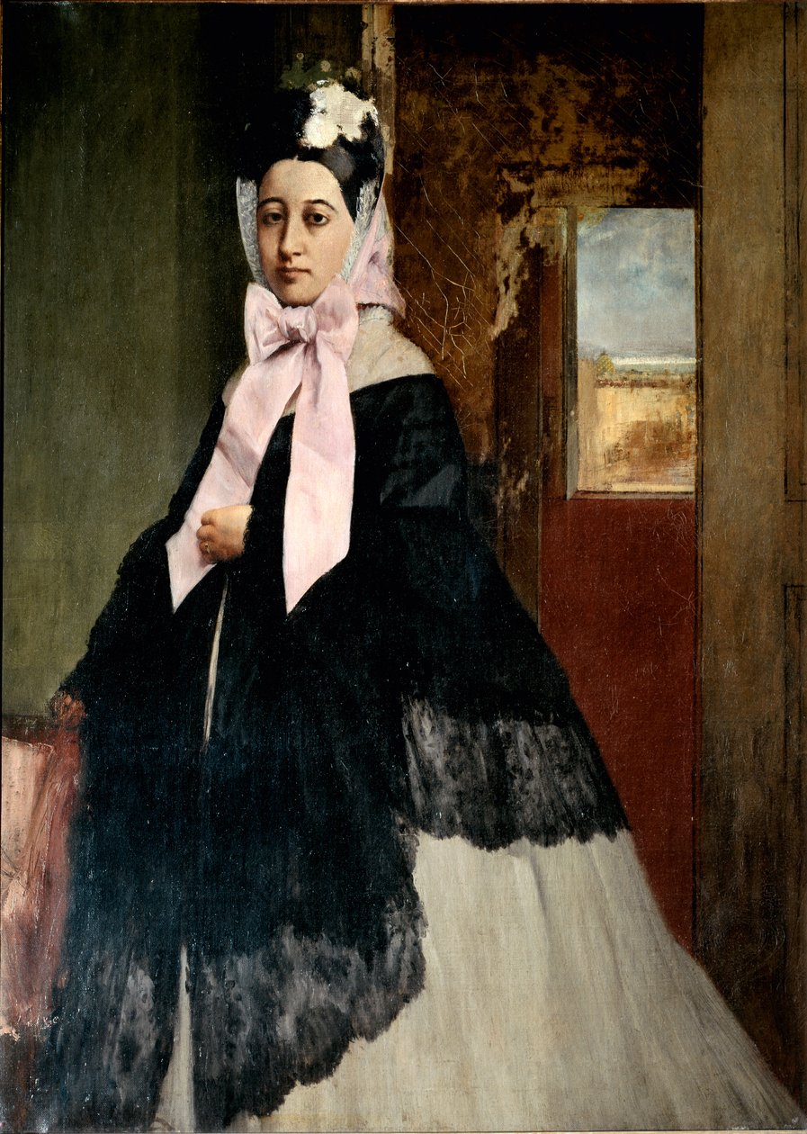 Portrett av Therese De Gas (Degas), ca 1863 (olje på lerret) av Edgar Degas