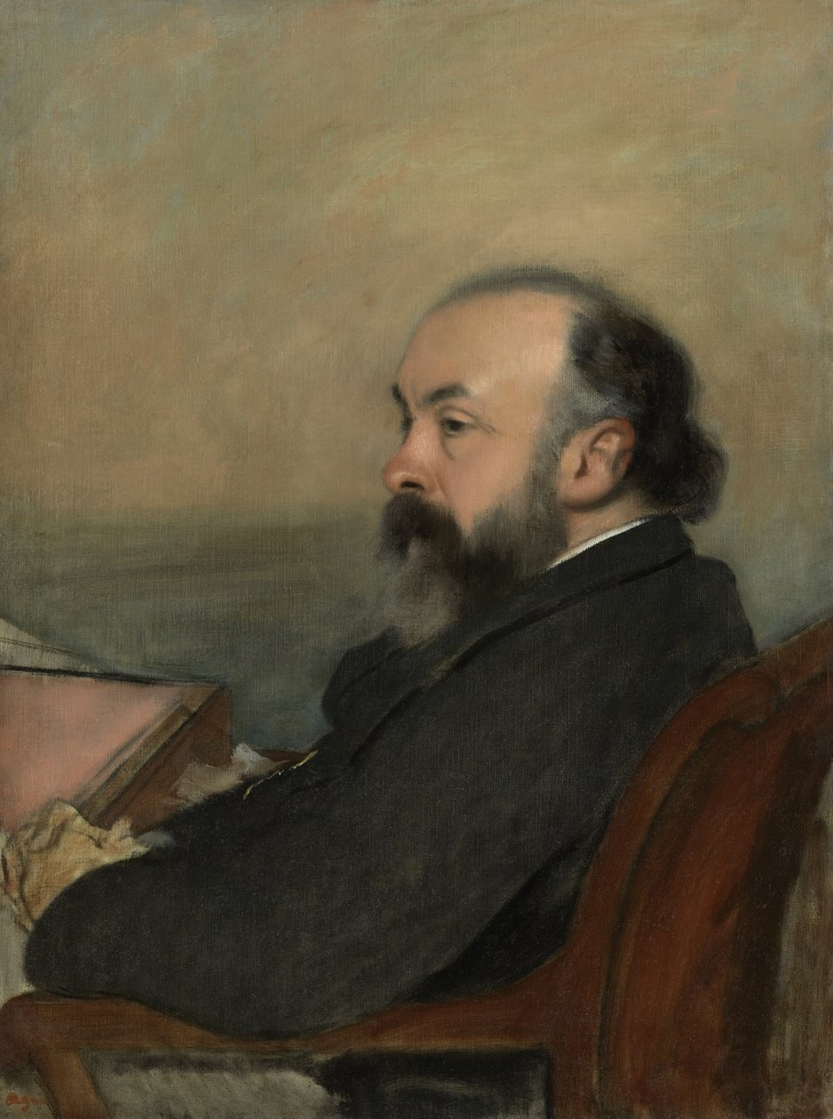 Portrett av en mann, ca. 1877 av Edgar Degas