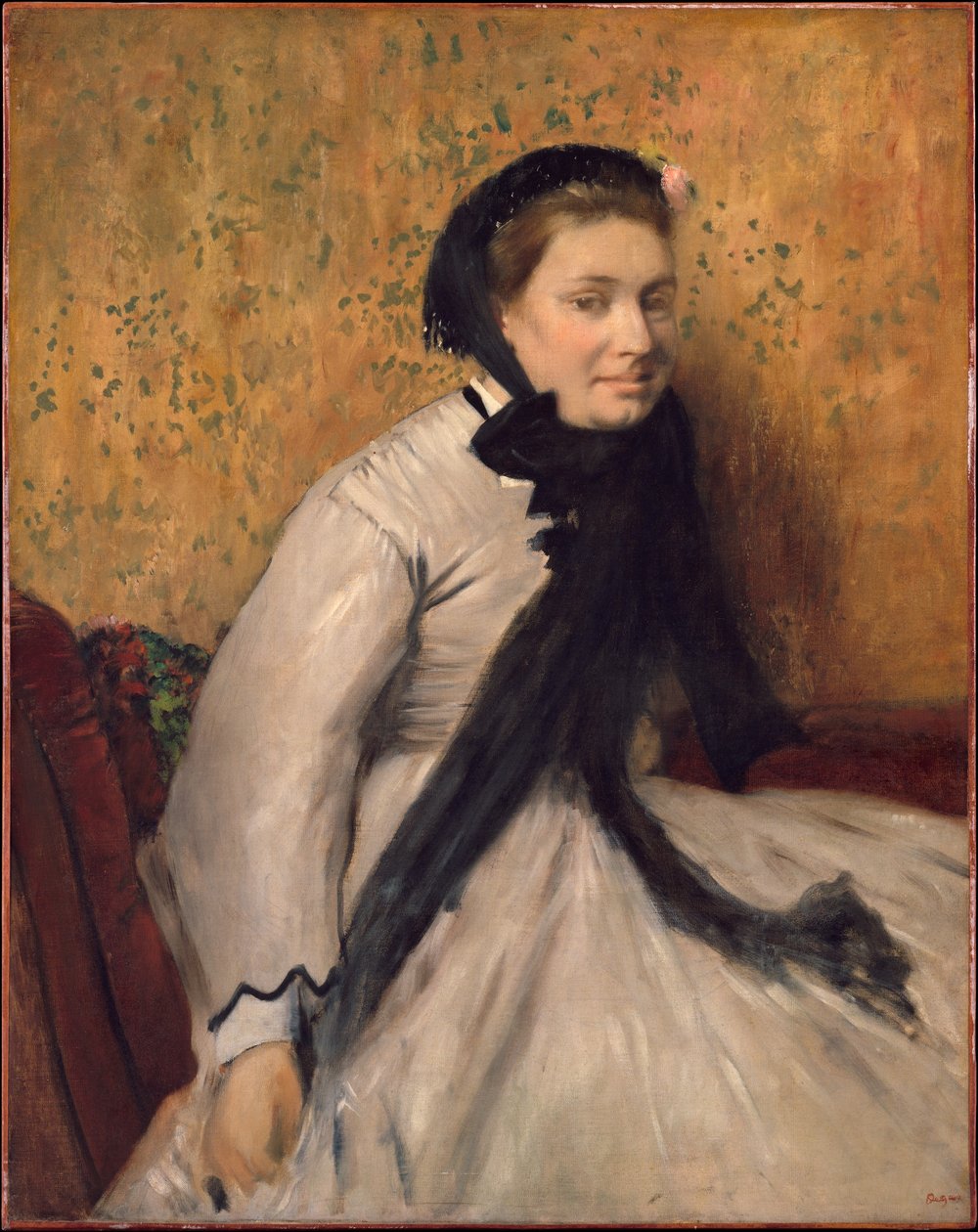 Portrett av en kvinne i grått av Edgar Degas