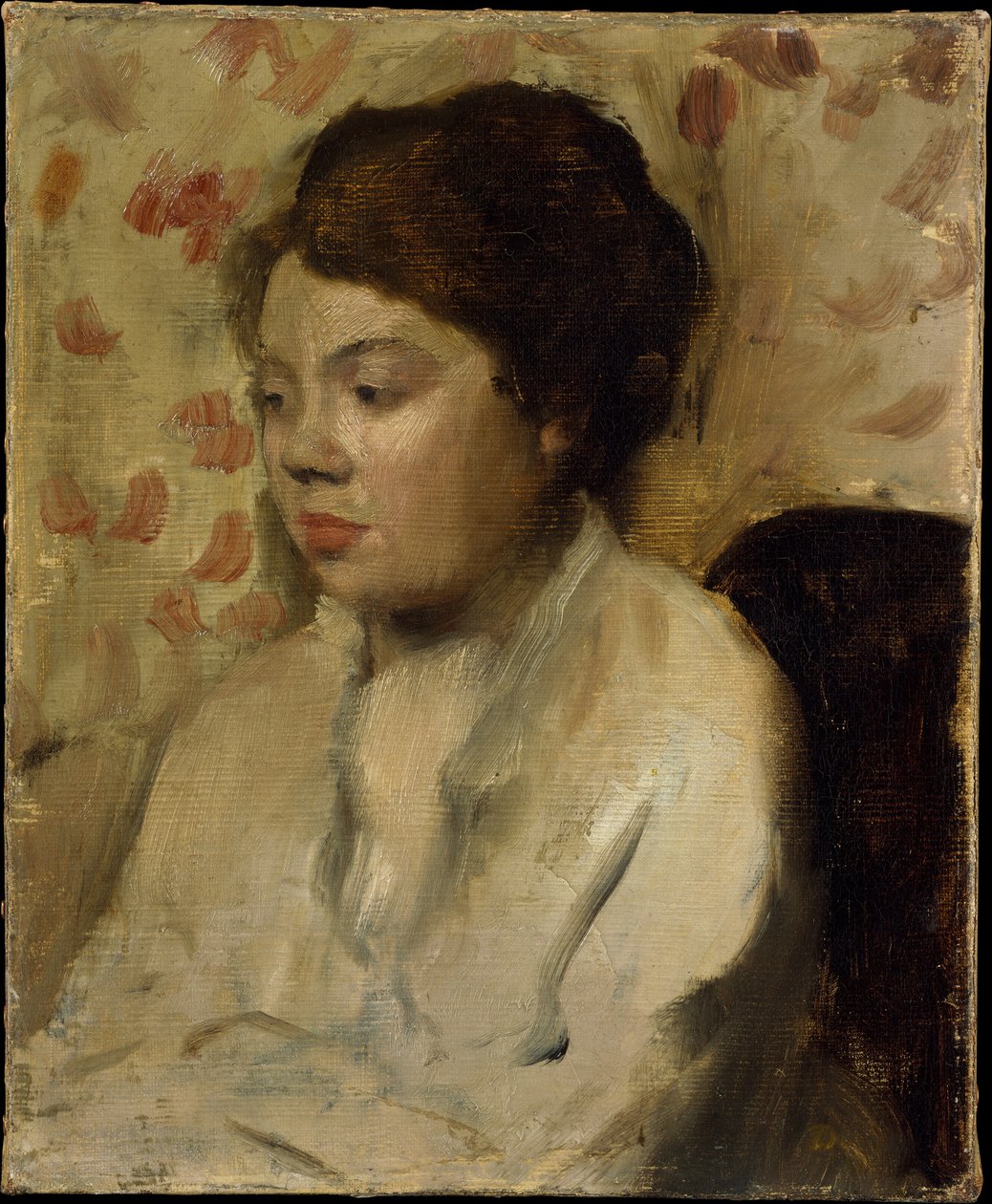 Portrett av en ung kvinne av Edgar Degas