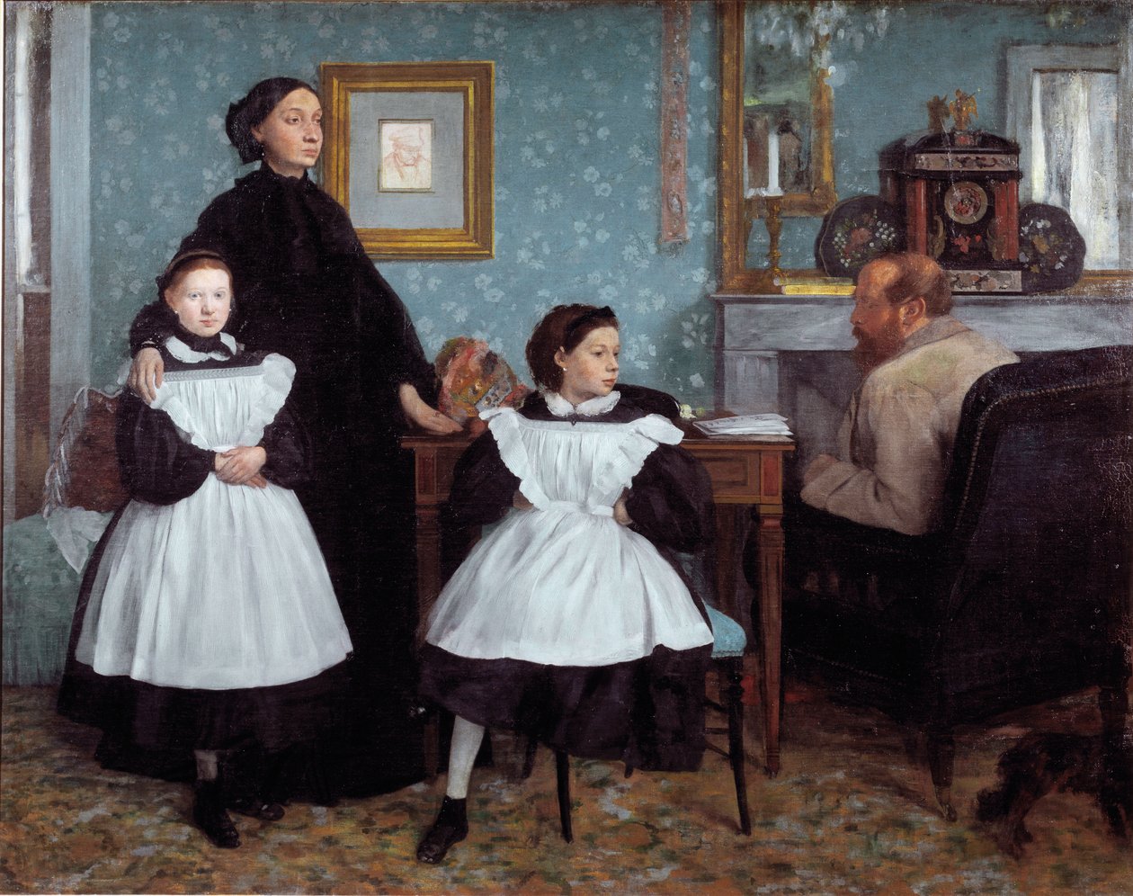 Portrett av Bellelli-familien (olje på lerret av Edgar Degas