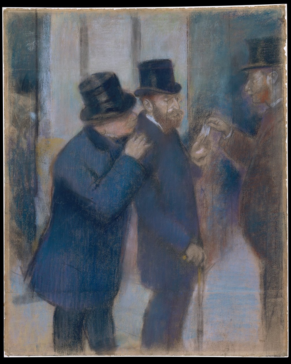 Portretter på børsen av Edgar Degas