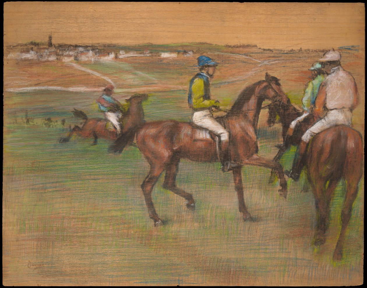 Veddeløpshester av Edgar Degas