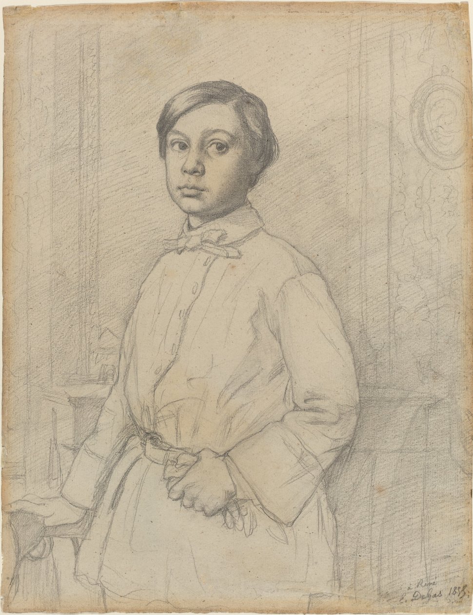 Rene de Gas [recto], 1855. av Edgar Degas