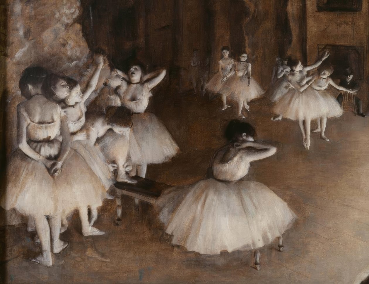 Innøving av ballett på scenen av Edgar Degas