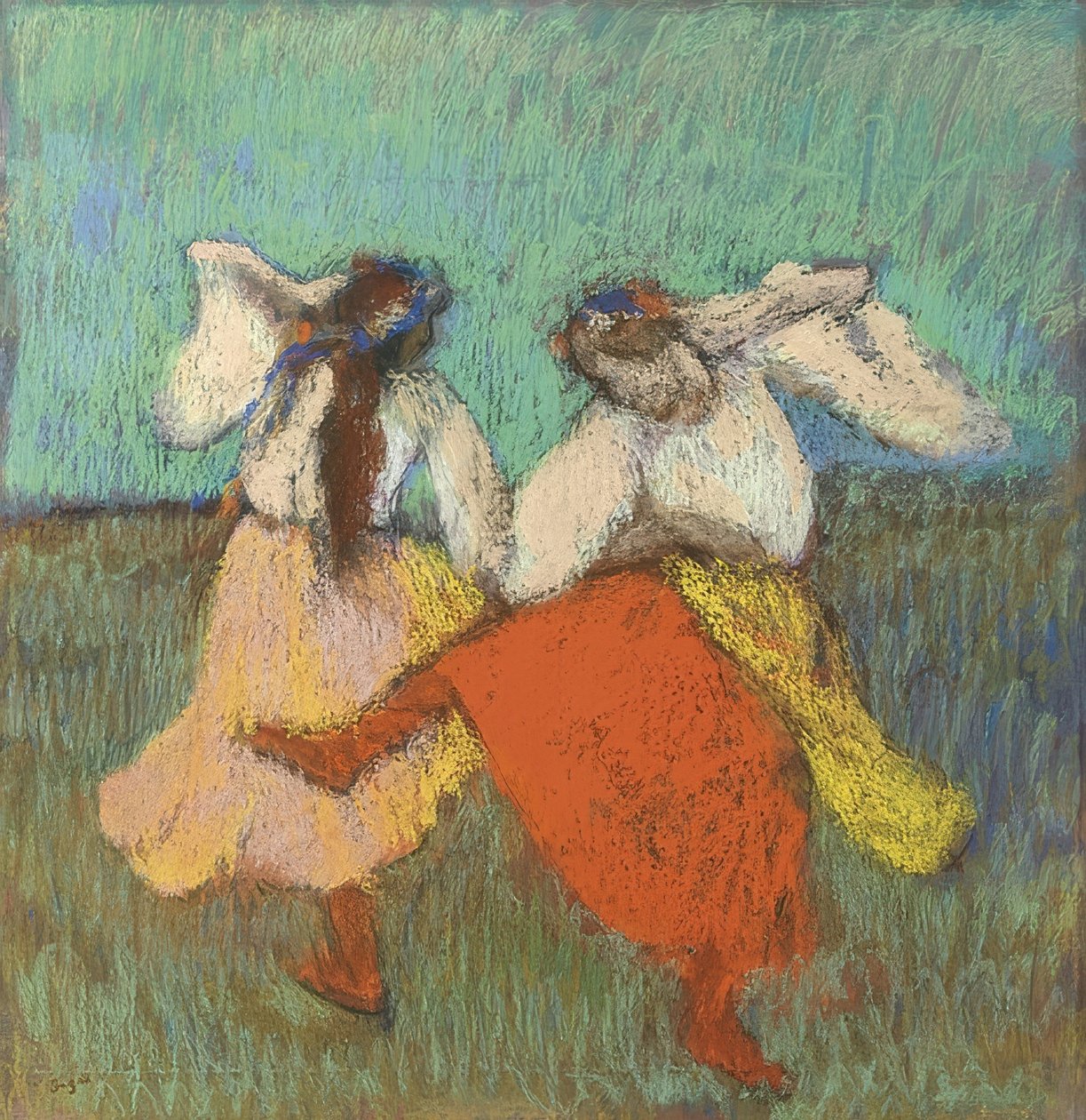 Russiske dansere (Danseuses Russes). Omtrent 1899 av Edgar Degas