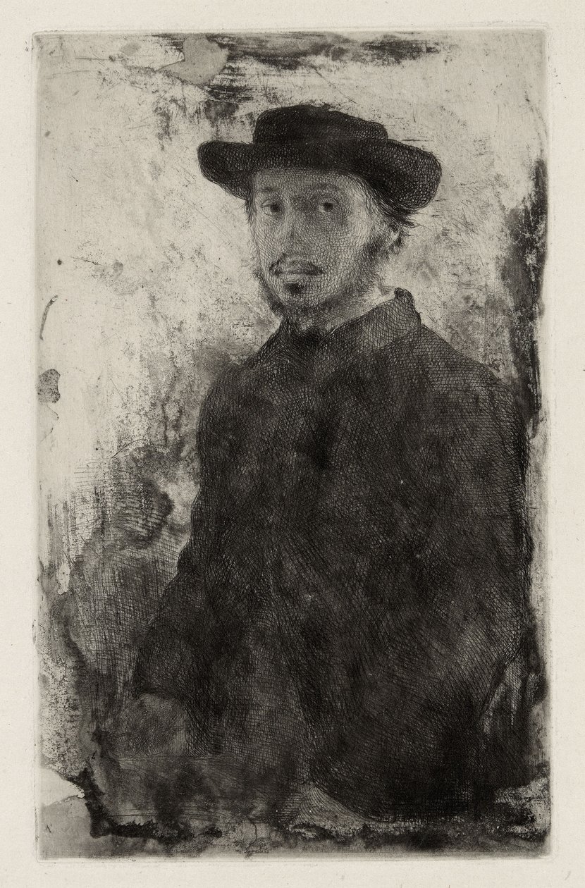 Selvportrett av Edgar Degas