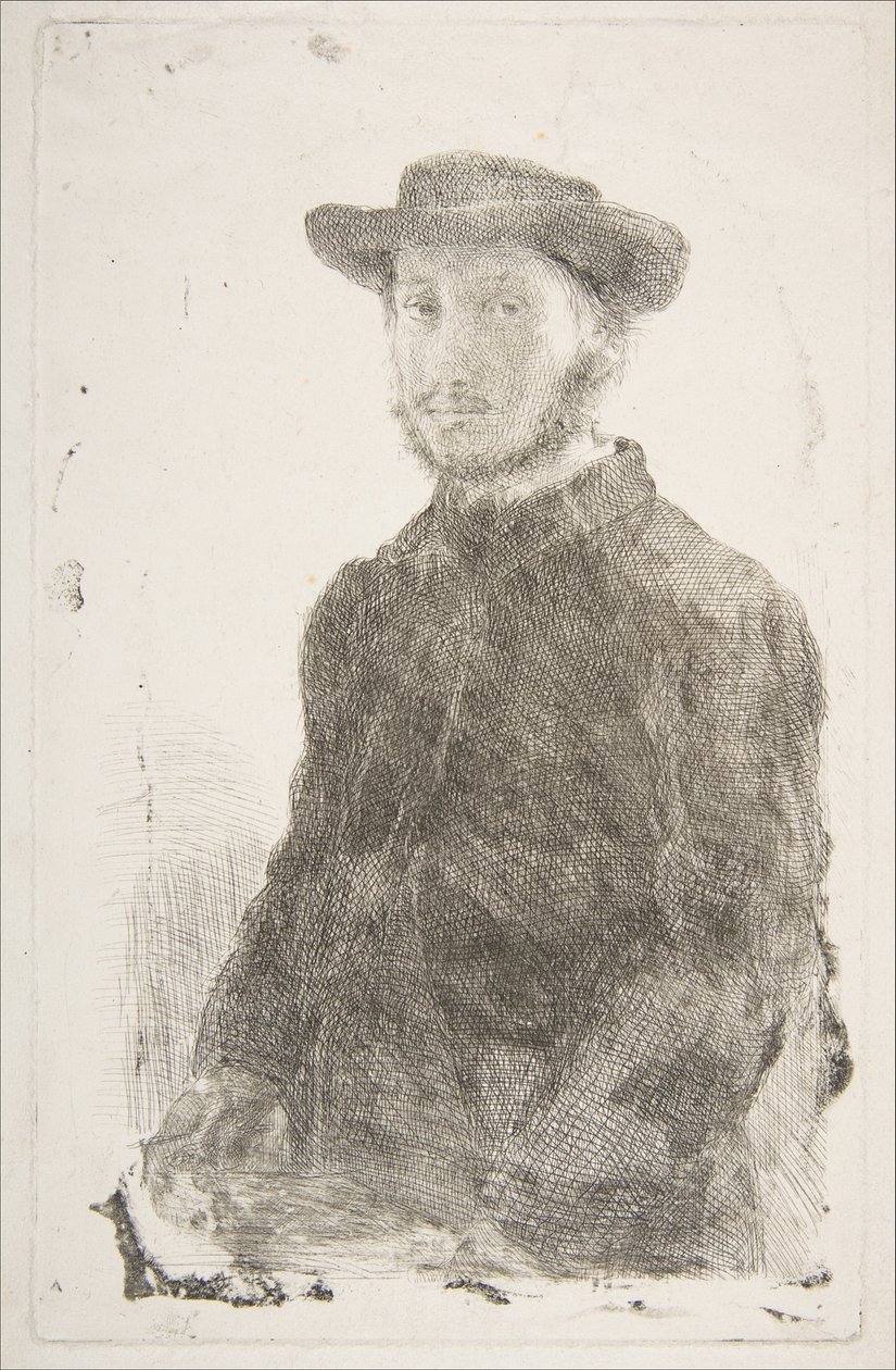 Selvportrett av Edgar Degas