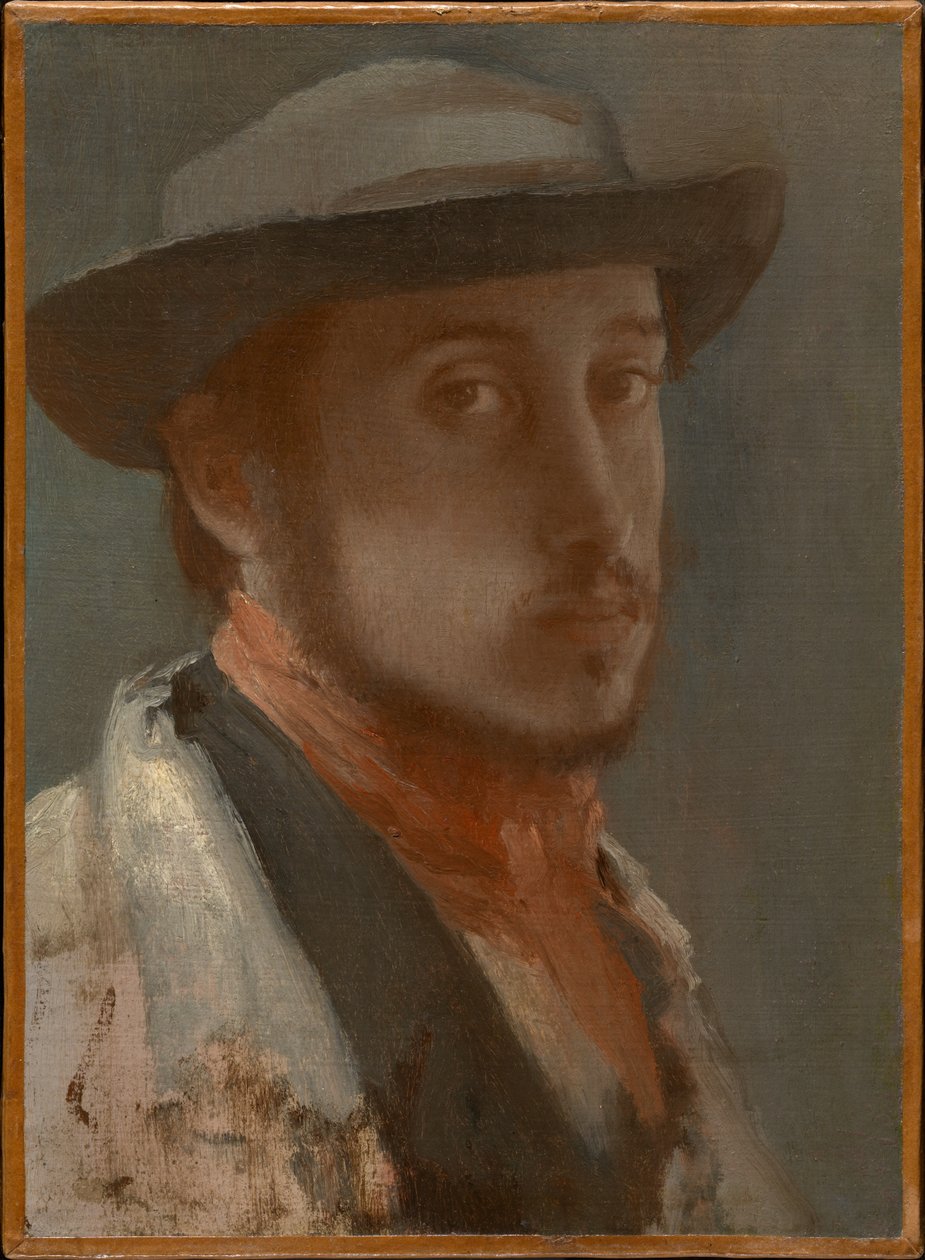 Selvportrett av Edgar Degas