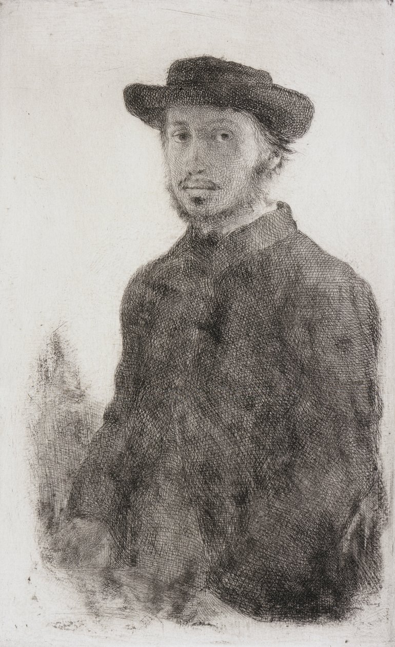 Selvportrett av Edgar Degas