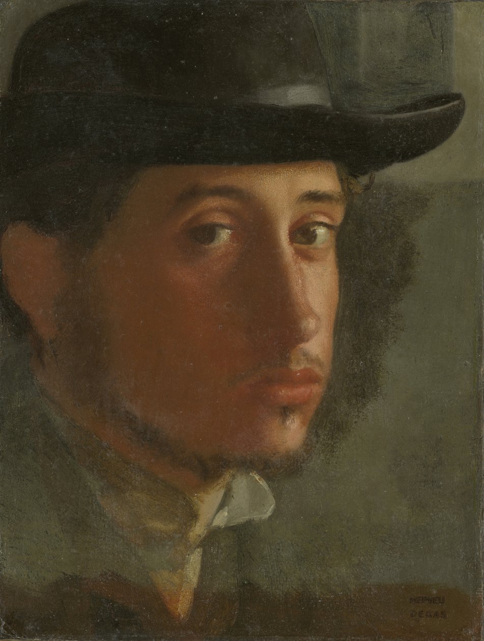 Selvportrett, 1857 av Edgar Degas