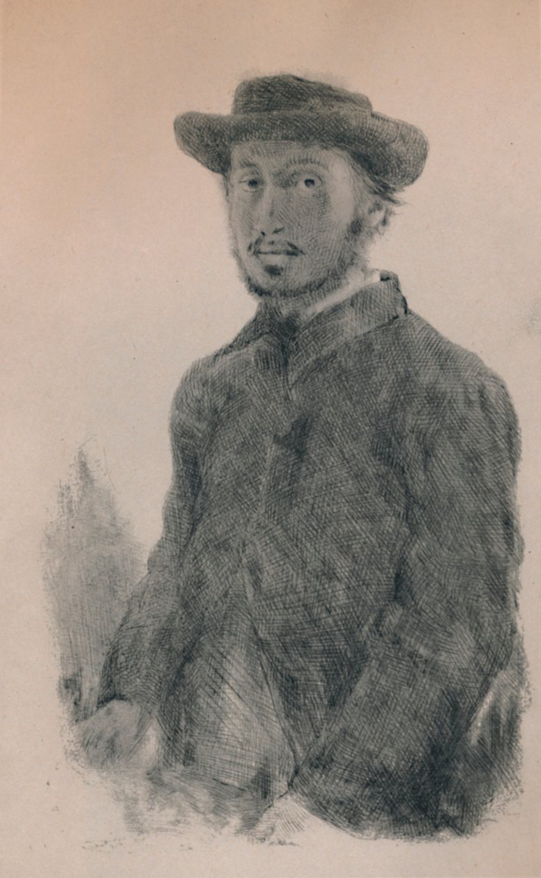 Selvportrett, ca. 1860-tallet, 1946 av Edgar Degas