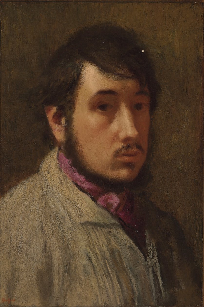 Selvportrett, ca. 1858 av Edgar Degas