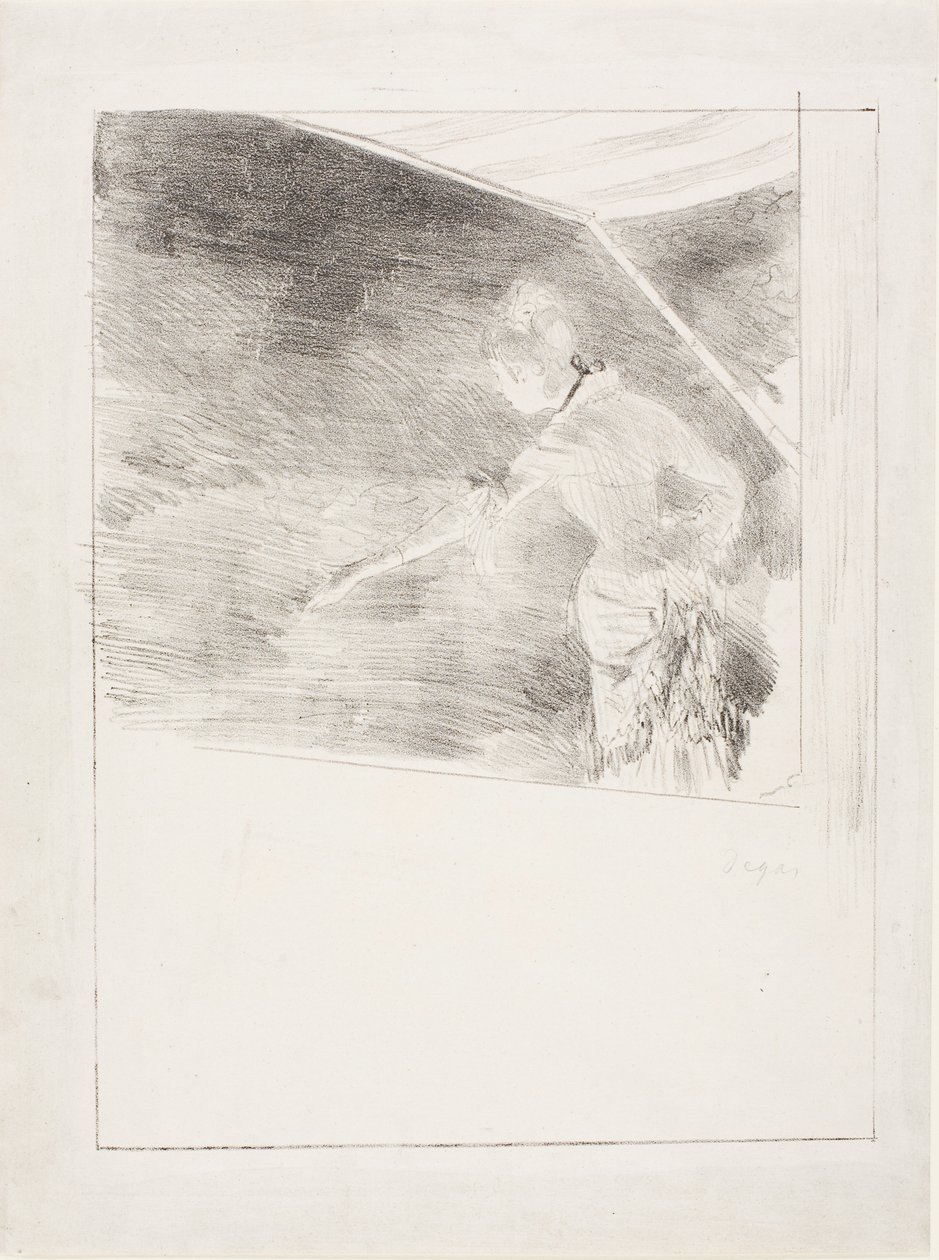 Sanger på en kafékonsert av Edgar Degas