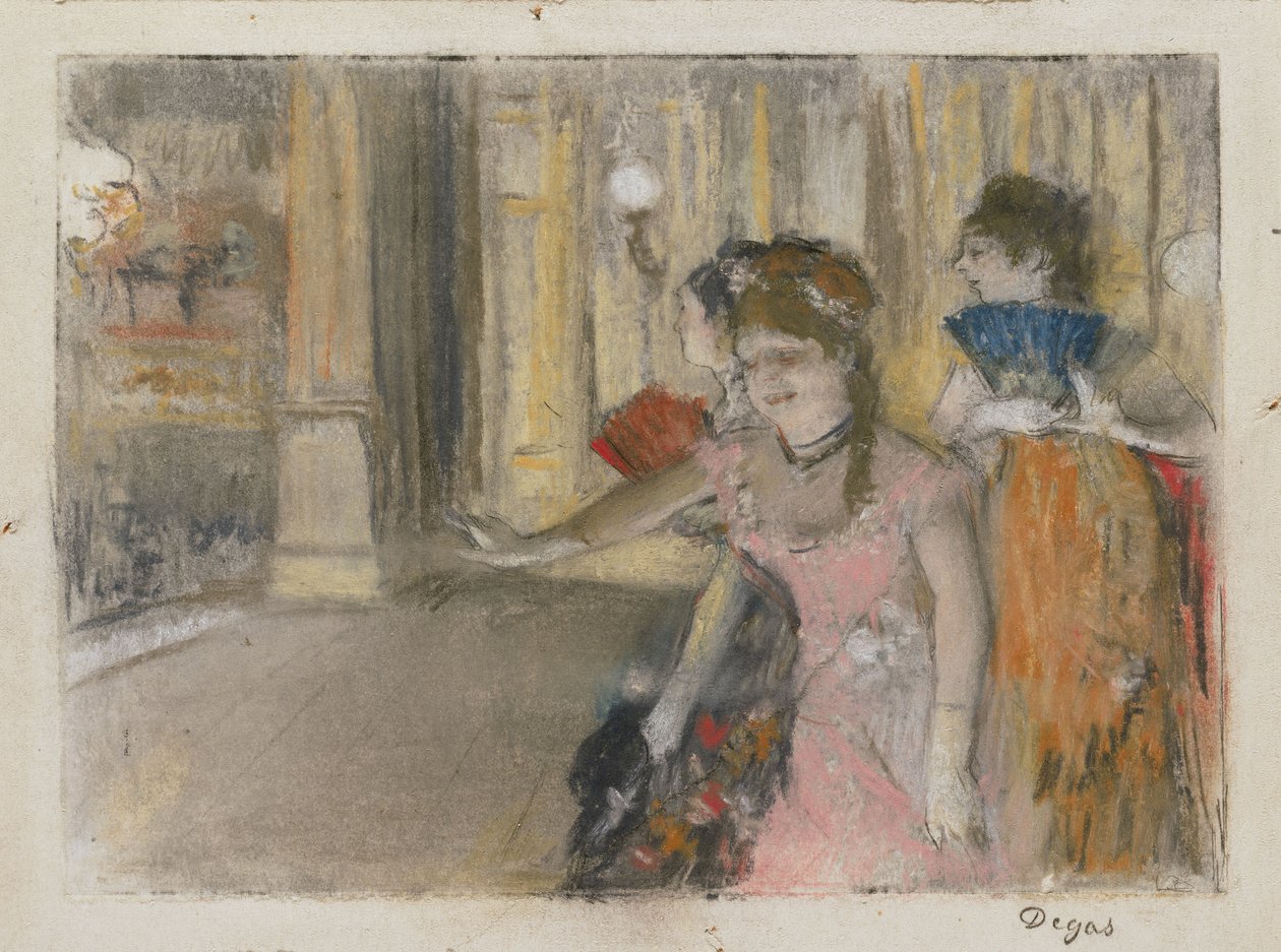 Sangere på scenen av Edgar Degas