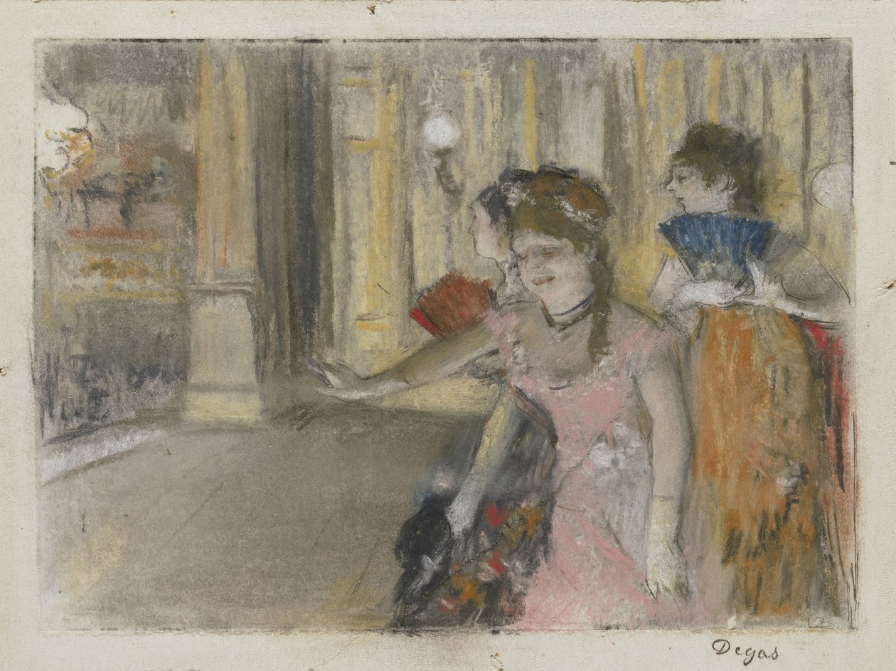 Sangere på scenen, 1877-79 av Edgar Degas