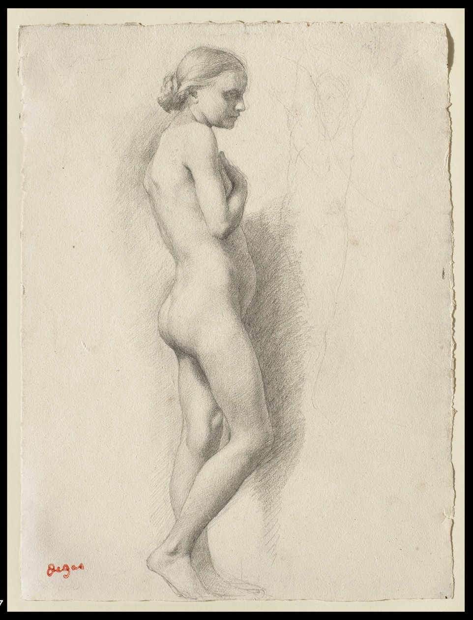 Stående naken, ca. 1860-65 av Edgar Degas